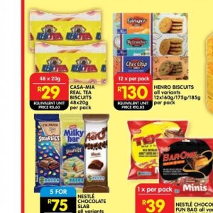 Biscuits at Shoprite