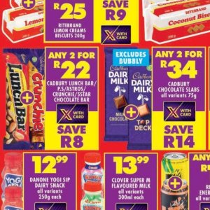 Chocolate at Shoprite