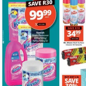 Stain remover at Checkers