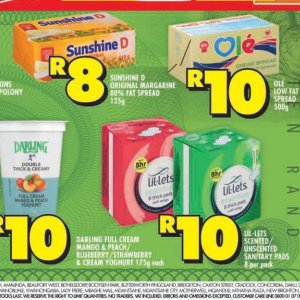 Yoghurt at Shoprite