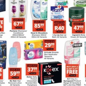 Shampoo at Checkers