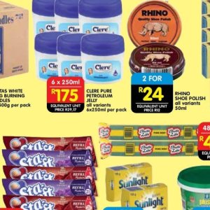 Petroleum jelly at Shoprite
