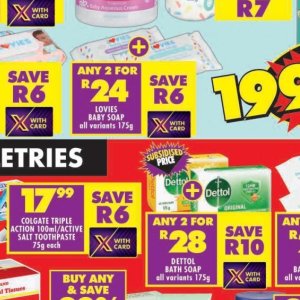 Soap at Shoprite