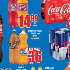 Fizzy drink at Boxer Superstores