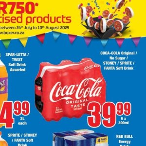 Fizzy drink at Boxer Superstores