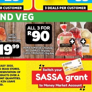 Potatoes at Usave