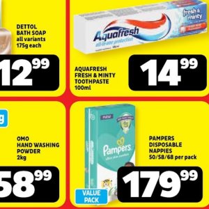 Toothpaste aquafresh  at Usave