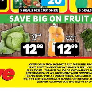 Cabbage at Usave