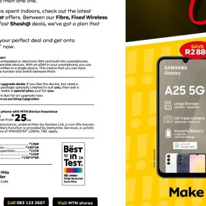Smartphone at MTN