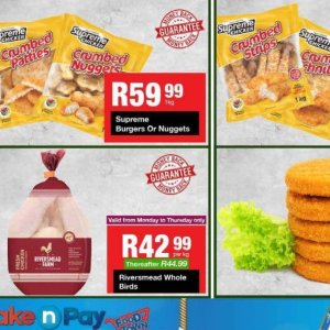 Burgers at Take n Pay