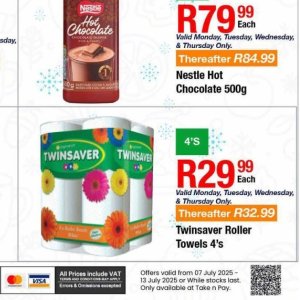 Towels at Take n Pay