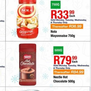 Mayonnaise at Take n Pay