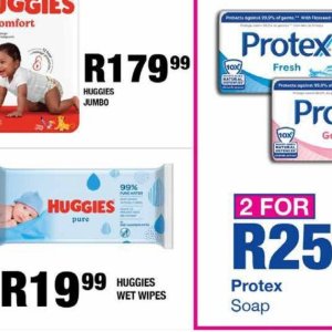 Wet wipes at Take n Pay