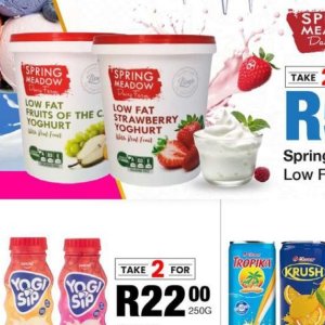 Yoghurt at Take n Pay