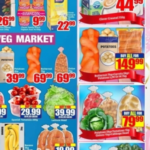 Potatoes at Three Star Cash and Carry