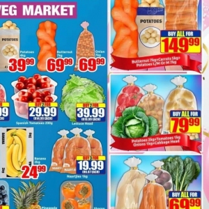 Potatoes at Three Star Cash and Carry