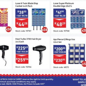 Dryer at Africa Cash and Carry