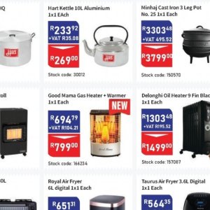 Heater at Africa Cash and Carry