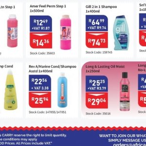 Shampoo at Africa Cash and Carry