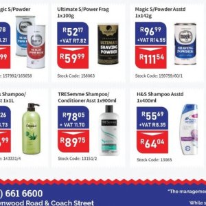 Shampoo at Africa Cash and Carry