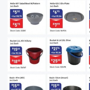 Bucket at Africa Cash and Carry