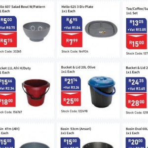 Bucket at Africa Cash and Carry