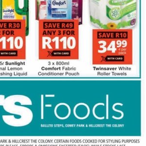 Fabric at Checkers