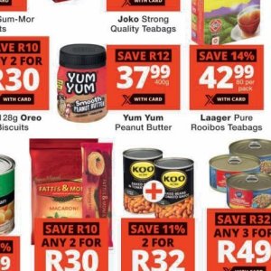 Peanut butter at Checkers