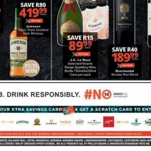 Bottle at Checkers