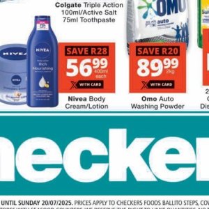 Body cream nivea  at Checkers