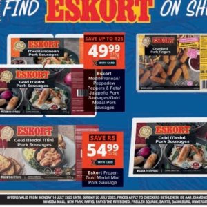 Sausages at Checkers