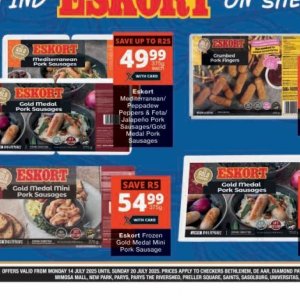 Sausages at Checkers