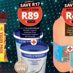 Yoghurt at Checkers
