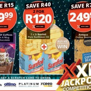 Sunflower oil at Checkers