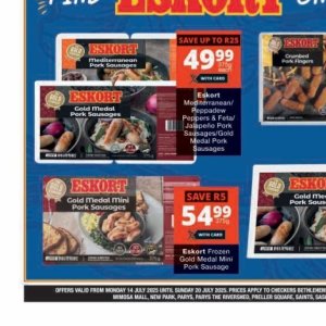 Sausages at Checkers