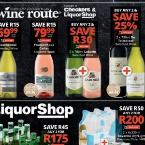 Wine at Checkers