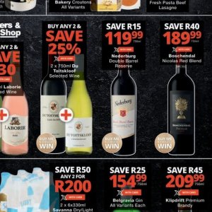 Wine at Checkers
