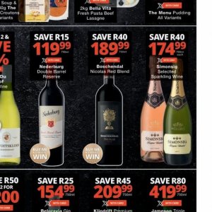 Wine at Checkers