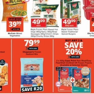 Sausages at Checkers