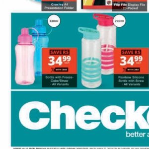 Bottle at Checkers