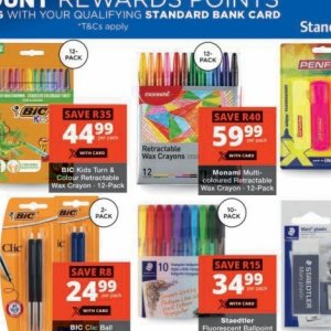 Wax crayons at Checkers