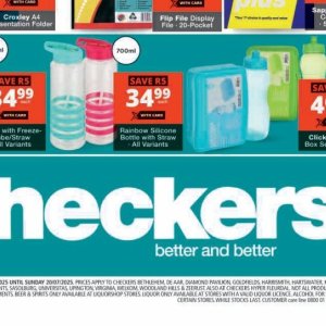 Bottle at Checkers