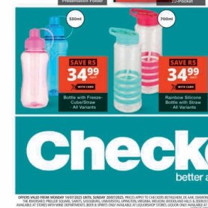 Bottle at Checkers