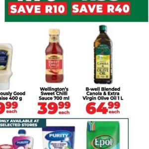 Olive oil at Fruit & Veg City