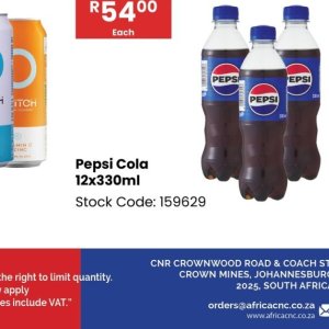 Cola at Africa Cash and Carry