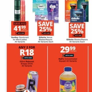 Deodorant at Checkers