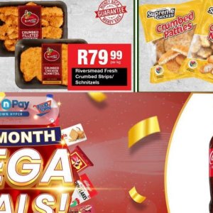 Schnitzel at Take n Pay