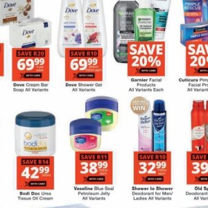 Shower gel dove  at Checkers
