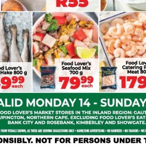 Seafood at Fruit & Veg City