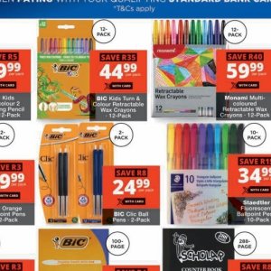 Wax crayons at Checkers